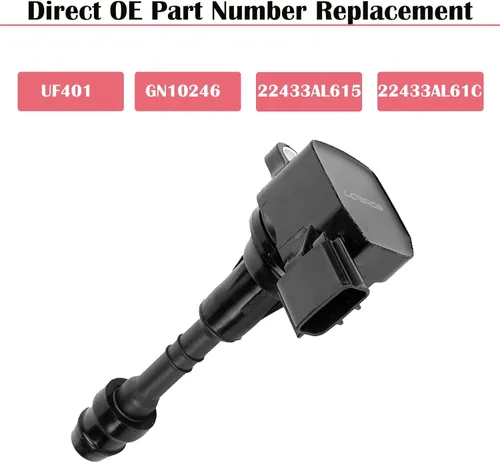 Vista 3 de Juego de 6 bobinas de encendido para Nissan 350Z Infiniti FX35 G35 M35 M35 V6 3.5 paquetes de bobinas de repuesto # UF401, 22448AL61C