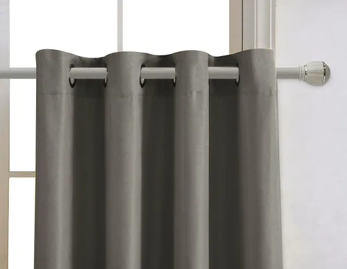 Vista 3 de RUTHYS TEXTILE Cortinas opacas para dormitorio, aislamiento térmico sólido con ojales, cortinas de ventana para reducción de ruido, cortinas