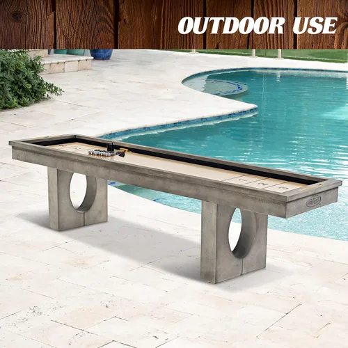 Vista 3 de Barrington Shuffleboard Multiple Styles, Classic Arcade Game Collection, Durable & Stylish Designs with Puck Sets, Perfect for Family Game Rooms