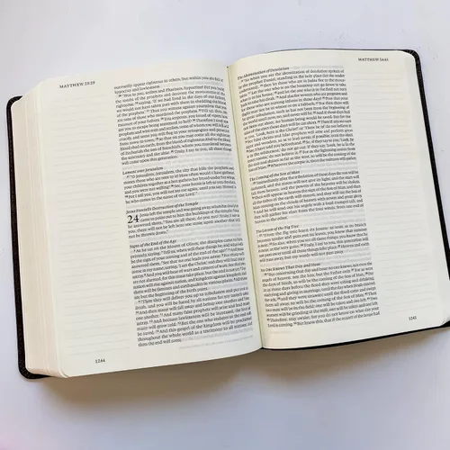 Vista 7 de Biblia de diario ESV con nombre de familia personalizado, ilustración de árbol con apellido personalizado y fecha incluidos en el diseño