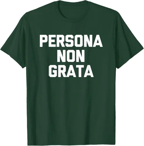 Vista 42 de Persona Non Grata - Divertida camiseta sarcástica con frase sarcástica, Negro
