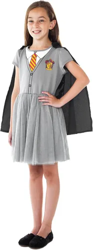Vista 7 de Harry Potter Vestido de niña Hermione Hogwarts Crest con capucha y capa Gryffindor