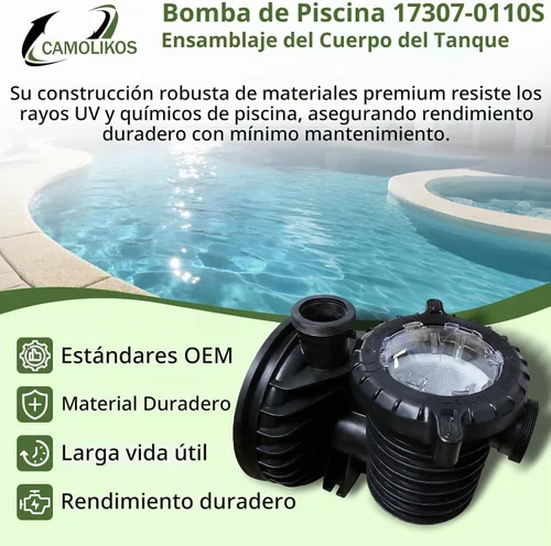 Vista 5 de 17307-0110S Conjunto de cuerpo de tanque de bomba de piscina se adapta a Pentair Sta-Rite IntelliPro VS 3050 Bombas Serie Max-E-Pro Conjunto