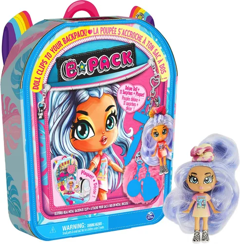 Vista 9 de B Pack, Luscious Locks Frank E-Girl - Muñeca coleccionable con extensión de pelo extraíble y accesorios para muñeca, 3.5 pulgadas, juguetes