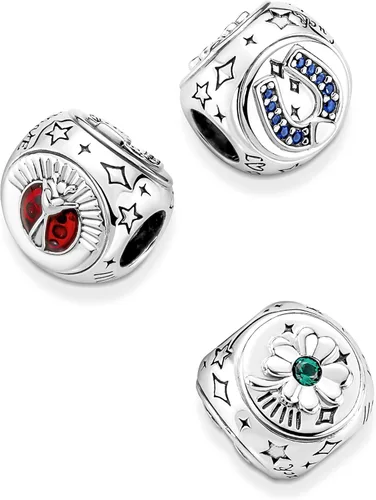 Vista 4 de Charm Pandora 790100C01 tres caras, Plata esterlina