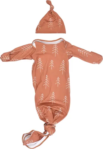 Vista 274 de Three Little Tots Vestido de corbata anudada para bebé recién nacido - Bebé
