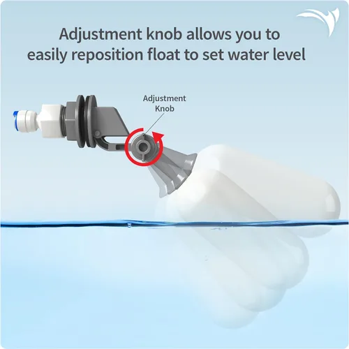 Vista 2 de AquaticLife - Kit de válvula de flotador para sistemas RO y RO/DI Automatically maintains reservoir water level by stopping purified-water flow