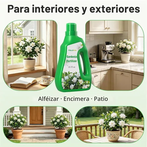 Vista 5 de FOLLOWIN Fertilizante Gardenia, 3-1-2 alimento líquido para plantas