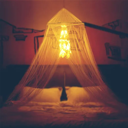 Vista 8 de Mosquitera Toldo de Cama para Niñas, Cortinas de Cama King con Dosel Tamaño Full Queen desde el Techo, Tienda de Cama de Mosquitera de Cúpula Twin