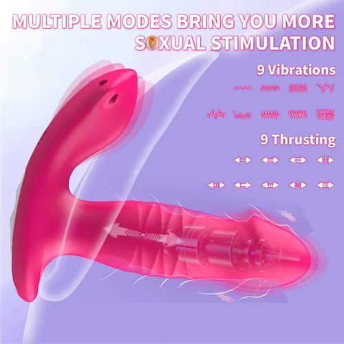 Vista 2 de Vibrador de bragas portátiles, juguete sexual con control de aplicación, vibradores de consolador de punto G para mujeres, estimulador de clítoris