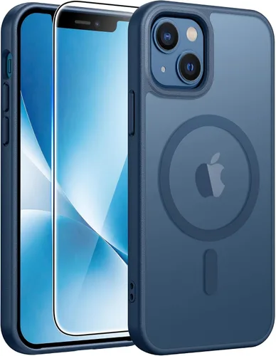Vista 163 de FNTCASE Funda para iPhone 17 Pro: Fundas delgadas translúcidas de color azul claro compatibles con MagSafe, protección completa de la cámara