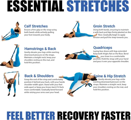 Vista 5 de KneeSled™ Ultra Stretch Strap La mejor opción para fisioterapia U.S.A.