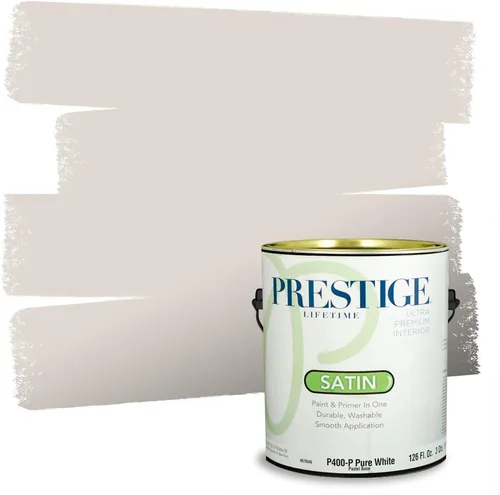 Vista 97 de PRESTIGE Pinturas Pintura Exterior e Imprimación en Uno, 1 Galón, Mate, Combinación Comparable de Sherwin Williams* Black Magic* SW6991-PCM