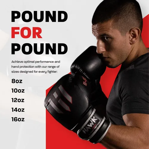 Vista 7 de Hawk Sports Guantes de boxeo para hombres y mujeres, cómodos guantes de entrenamiento de boxeo con acolchado de espuma para lanzar golpes de fuerza