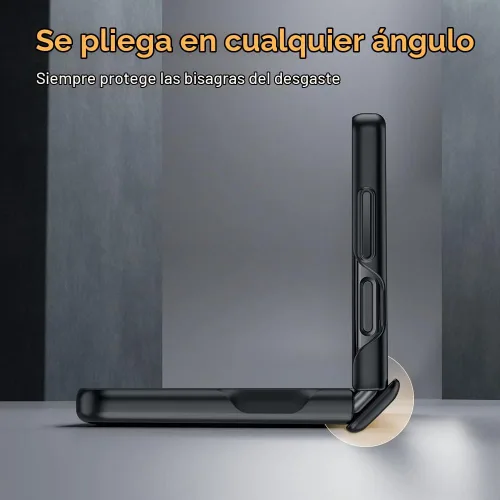 Vista 4 de Funda para Samsung Z Flip 4: [Protección completa de bisagra] Funda delgada para teléfono con protección de pantalla incorporada, protección