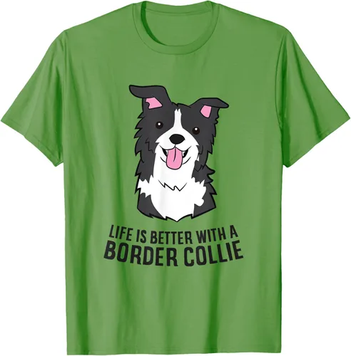 Vista 17 de Camiseta Border Collie Owner Life Is Better With a Border Collie Dog, Blanco, S