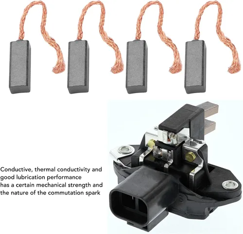 Vista 2 de Lubricidad conductiva del sistema de cepillo del regulador del alternador de los cepillos del carbono del motor del generador Brx40710 antiaging