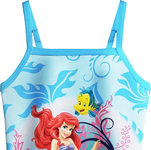 Vista 3 de Traje de baño de sirena para niñas, pequeña princesa con volantes, traje de baño de una pieza, vacaciones de verano para niños de 3 a 7 años