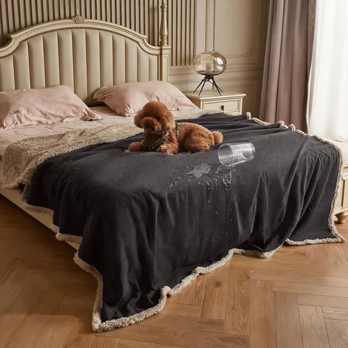 Vista 34 de Kritter Planet - Manta impermeable para perros, reversible, a prueba de agua, para sofá, cama y coche, fundas lavables para sofá para perros
