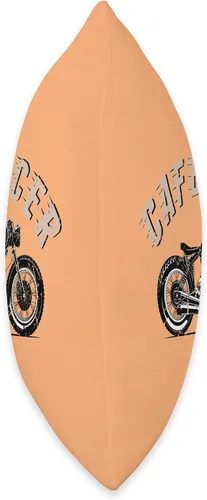 Vista 2 de American Cafe Racer Motorcycle Apparel and Merch Cafe Racer Biker Men Women Adult Teens Boys Girls Kids Youth Throw Pillow, 16x16, Multicolor