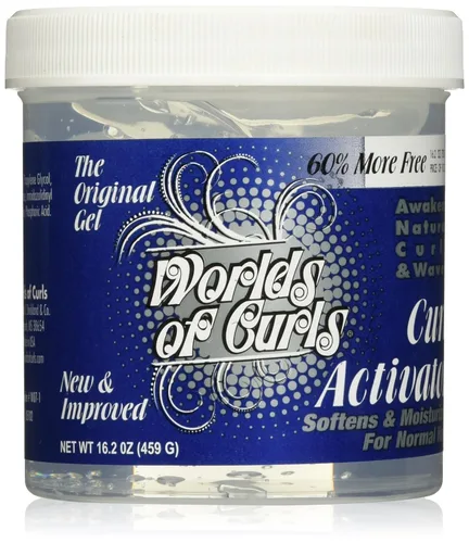 Vista 6 de Worlds Of Curls Gel activador de rizos para cabello extra seco, 6 onzas