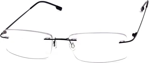 Vista 3 de Agstum Marcos de lentes ópticos flexibles sin marco con bisagras de aleación de titanio
