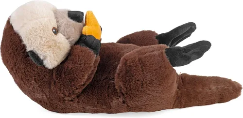 Vista 3 de Wild Republic Ecokins, nutria marina, animal de peluche, 12 pulgadas, regalo para niños, juguete de peluche, hecho de botellas de agua recicladas