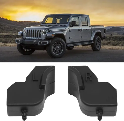 Vista 2 de 1 par de topes de goma negros para portón trasero izquierdo y derecho compatibles con Ford F-150 caja de 5.5/6.5 pies 2015-2020, limitador de parada