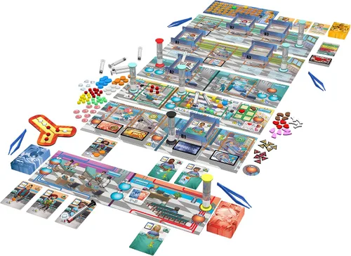 Vista 2 de Artipiagames Rush M.D. - Juego de mesa cooperativo Artipia Games - Colocación de trabajadores, estrategia, dexeridad, edades 14+, 1-4 jugadores