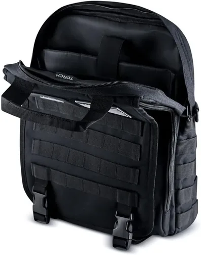 Vista 4 de TORCH MOLLE Rucksack Urban Commuter Backpack for Hiking Cycling EDC Gear Black 15L