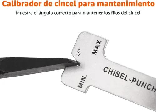 Vista 5 de Amazon Basics Juego de punzón y cincel de acero al cromo vanadio de 16 piezas con bolsa de almacenamiento
