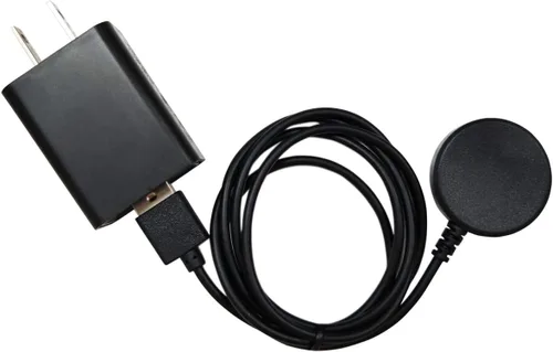 Vista 4 de Cargador compatible con Samsung Galaxy Watch 7/6/6 Classic/5/5 Pro/4/4 Classic/3/Active Ultra/FE - Bloque de carga con adaptador de corriente, cable