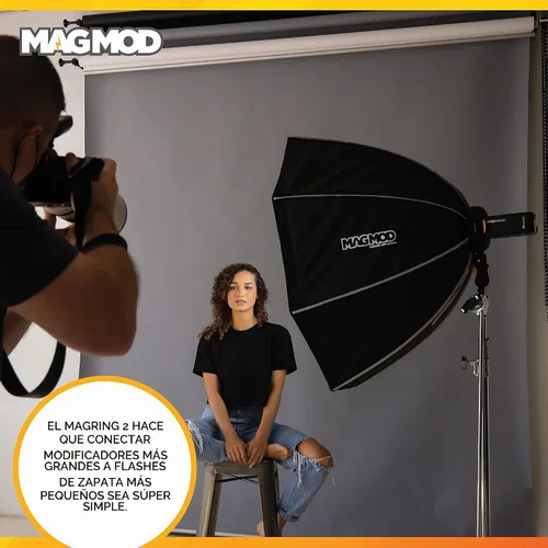 Vista 4 de MagMod MagRing 2 - Soporte para caja de luz, iluminación de fotografía
