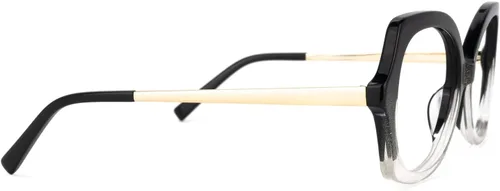 Vista 3 de Zeelool Marco de gafas geométricas de moda para mujeres con lente transparente sin receta Netty ZWX701721