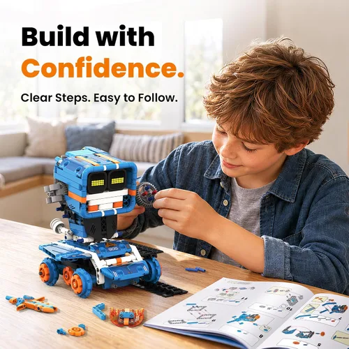 Vista 14 de Sillbird Kit de robot de construcción con control remoto, regalos STEM