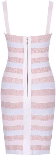 Vista 5 de Whoinshop - Vestido de tirantes para mujer, con correa de espagueti, diseño de celebridad