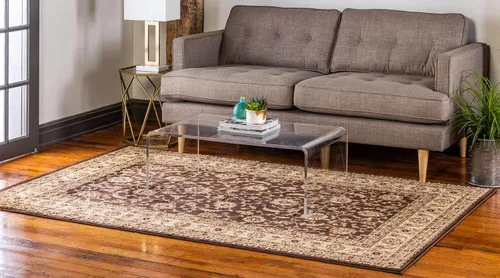 Vista 2 de Unique Loom - Colección Voyage - Alfombra tradicional oriental clásica de diseño intrincado