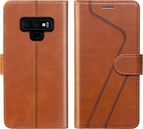 Vista 15 de Funda tipo cartera para Samsung Galaxy Note 8, funda de piel con bloqueo RFID, soporte magnético con tapa abatible, a prueba de golpes, compatible