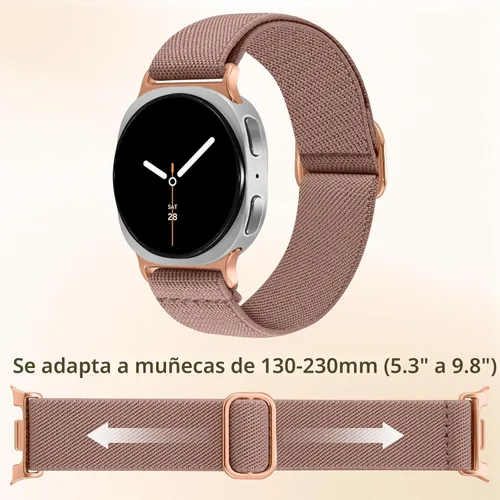 Vista 9 de Easuny 6 Pack de Correas Elásticas Compatibles con Samsung Galaxy Watch 8 Banda 40mm 44mm, Correa de Bucle Samsung Galaxy Watch 8 Classic 46mm