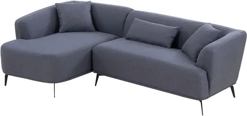 Vista 6 de Sofá modular de 102.36 pulgadas para sala de estar, sofá moderno en forma de L con patas de metal, sofás modulares de tela, para el hogar