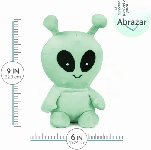 Vista 5 de 1i4 Group Warm Pals - Peluche alienígena que brilla en la oscuridad, apto para microondas y con peso, peluche térmico para calidez, juguete lindo