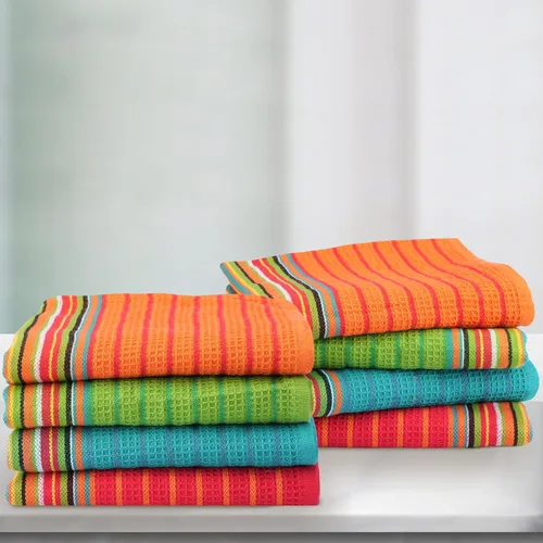 Vista 12 de THREAD SPREAD - Toallas de cocina 100% algodón, toallas de salsa, juego de 4 (16x28 pulgadas), paño de cocina multiusos para secar, restaurante