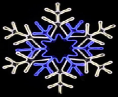Vista 6 de LAMPHOME Decoración navideña de copo de nieve de 15 pulgadas, 360 luces LED, uso en interiores y exteriores, para Navidad, fiesta, festival