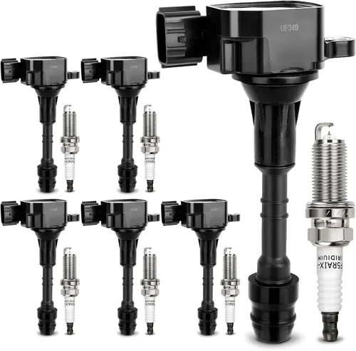 Vista 37 de Bobina de encendido UF230 y bujía doble de iridio 4504 para Toyota Tundra Sequoia LandCruiser 4Runner/Lexus GS430 GX470 LS430 LX470 LX570 SC430 V8.