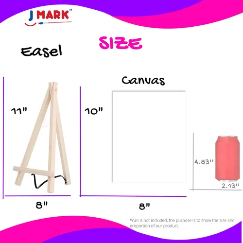 Vista 5 de J MARK Juego de pintura para niños, juego de pintura acrílica todo incluido para niños, suministros de pintura seguros