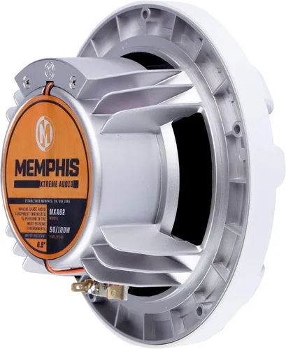 Vista 5 de Memphis Audio LED Marine Speaker Pack: 3 pares de MXA60L 6.5" Marine Grade, incluye parrillas blancas y negras con LED RGB