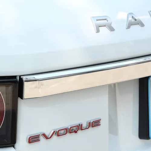 Vista 5 de YIWANG Tiras de decoración de puerta trasera de maletero de automóvil ABS cromadas para Land Rover Range Rover Evoque 2012-2018 Accesorios