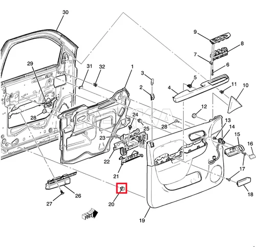 Vista 6 de Rexka 10 clips de retención para panel de moldura de puerta, remaches, pasadores 15076791 compatibles con GMC Envoy Chevy Chevrolet Trailblazer