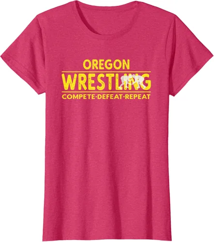 Vista 11 de Oregon Wrestling - Camiseta para competir, derrota, repetir