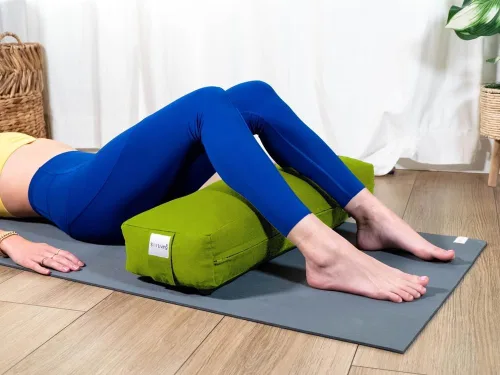 Vista 62 de Sol Living Almohada de yoga rectangular para meditación, accesorios de meditación de algodón, almohada de meditación restaurativa de yoga, almohada